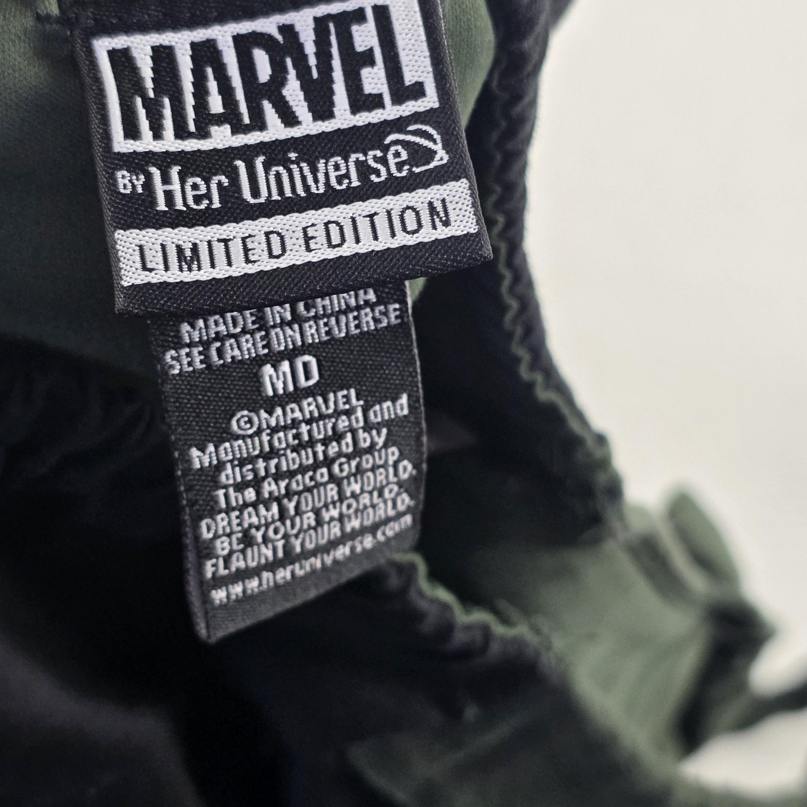 Marvel Her Universe Dress Womens Medium Green Loki Limited Edition Fit & Flare