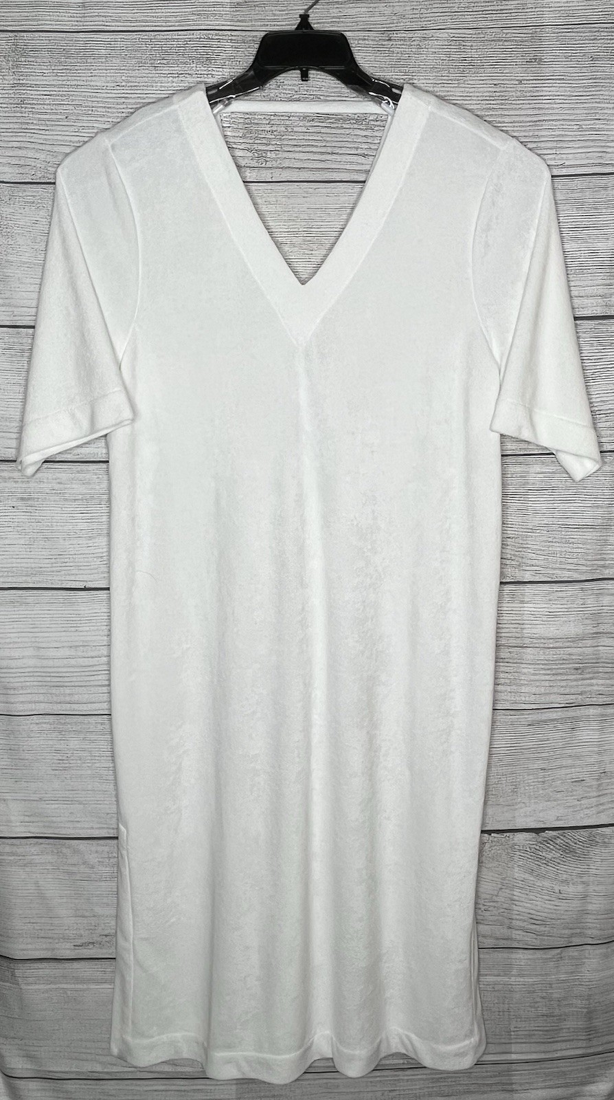 Barefoot Dreams Beach Cozy Terry Double V Neck Caftan Size S/M