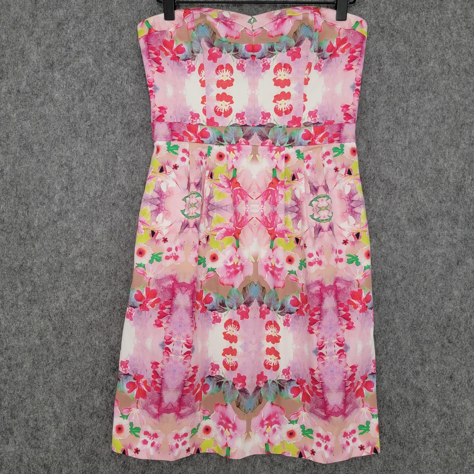 Ali Ro Barosa Dress Womens 2 Pink Floral Strapless Cutout Cocktail