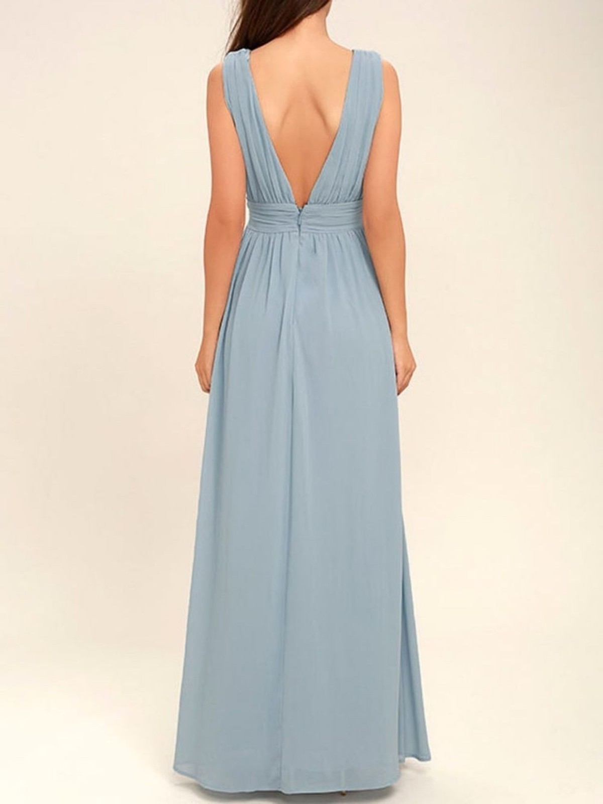 Lulus Heavenly Hues Light Blue Maxi Dress Size S NWT