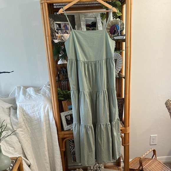 ARIENTI SRI LANKA NWTSAGE GREEN DRESS EVETTE SIZE 14