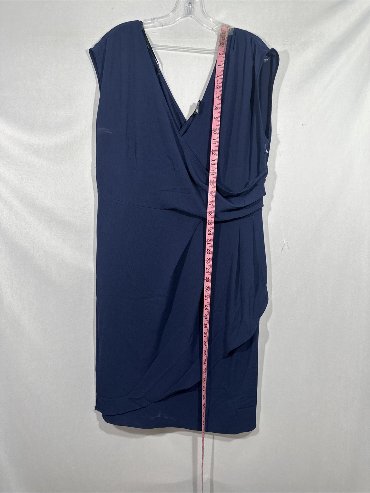 NEW City Chic [ PLUS 16 ] Classic Wrap Style Dress in Navy Blue #U1708