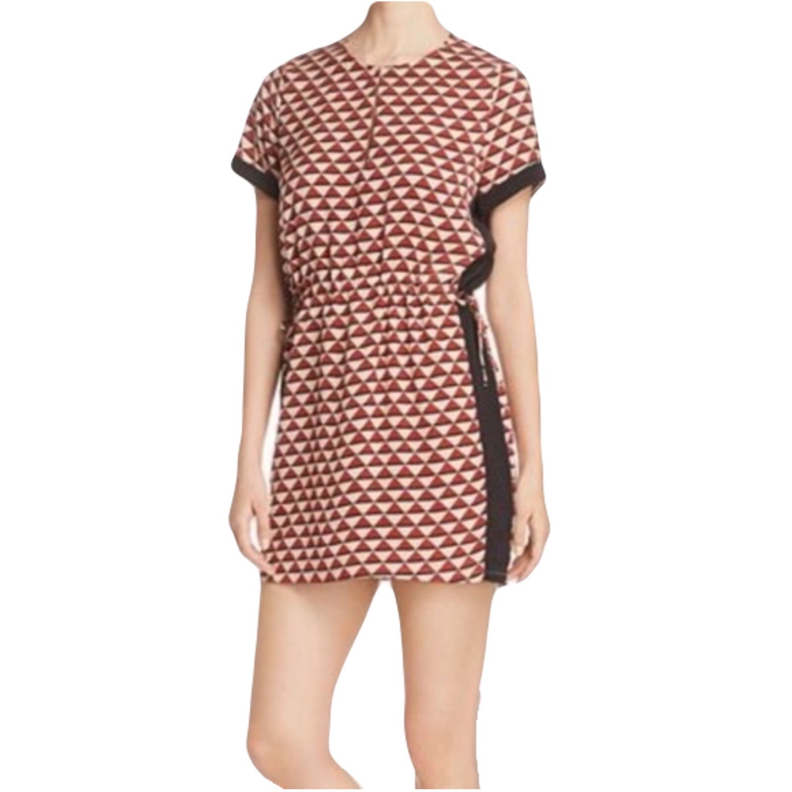 Scotch & Soda women’s hip hop voila geometric print multicolor shift dress sz sm