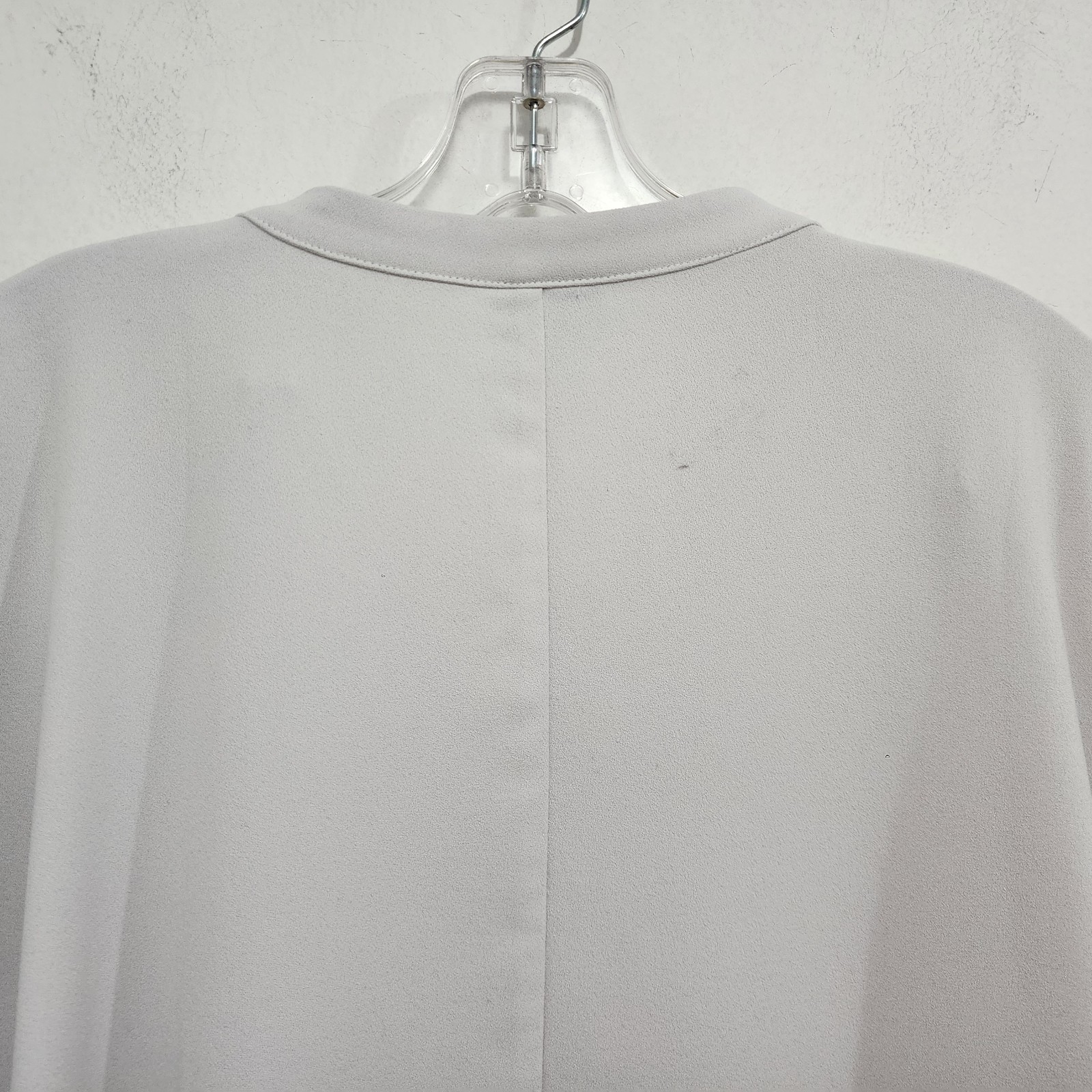 ULLA POPKEN Tie Sleeve Kimono A-line Dress Light Gray Puff Sleeve Pockets 20/22