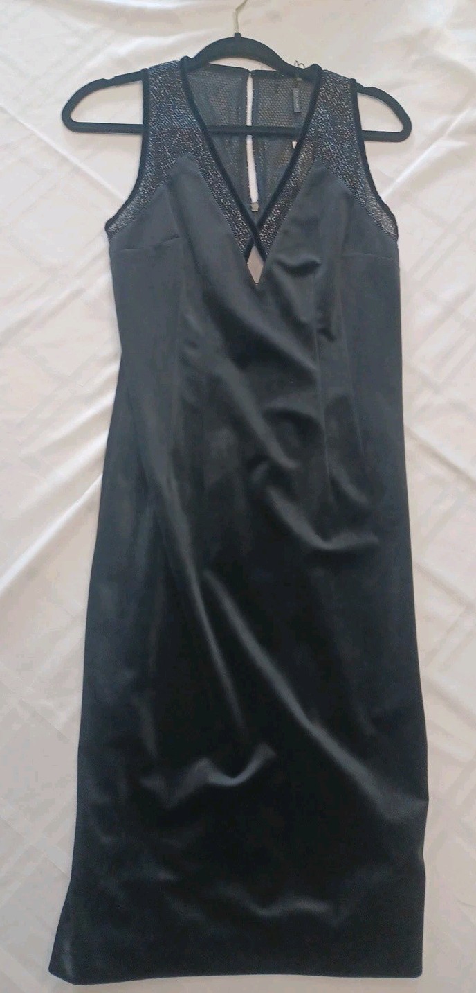 Elie Tahari Mikaya Black Sleeveless Dress E903C627 Size 6 MSR $398 NWT