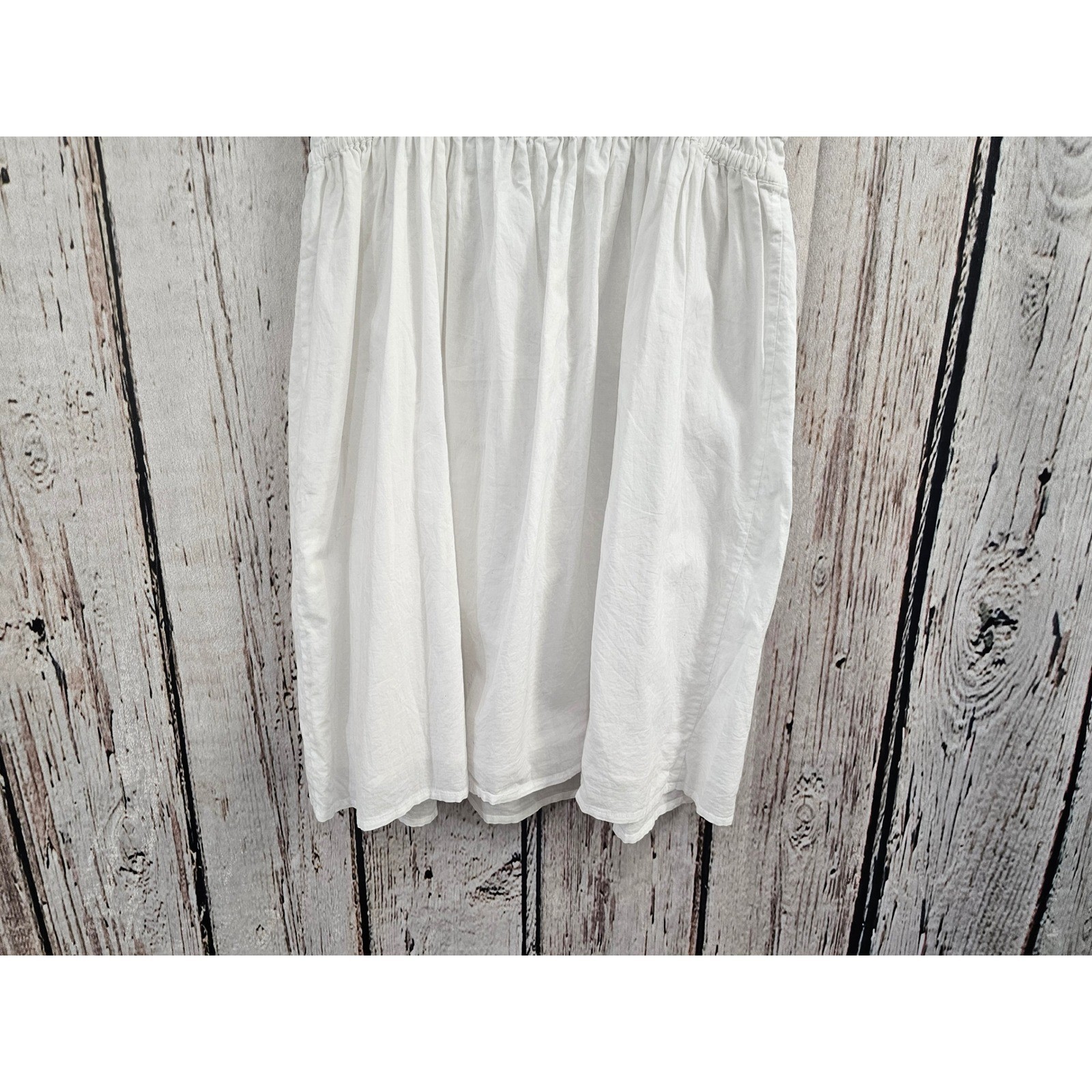 French Connection White Smocked Peasant Mini Dress Puff Sleeve XS Square Neck