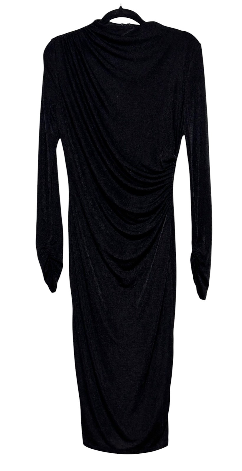 NWT Alexia Admor Quiet Luxury Shimmer Midi Dress Women Sz M Ruched Bodycon Gala