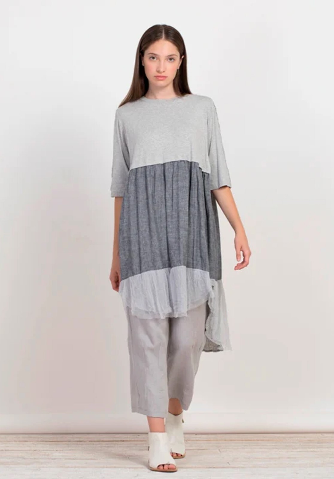 Bootle Gray dress sz L by Gershon Bram – European Fashion Grey