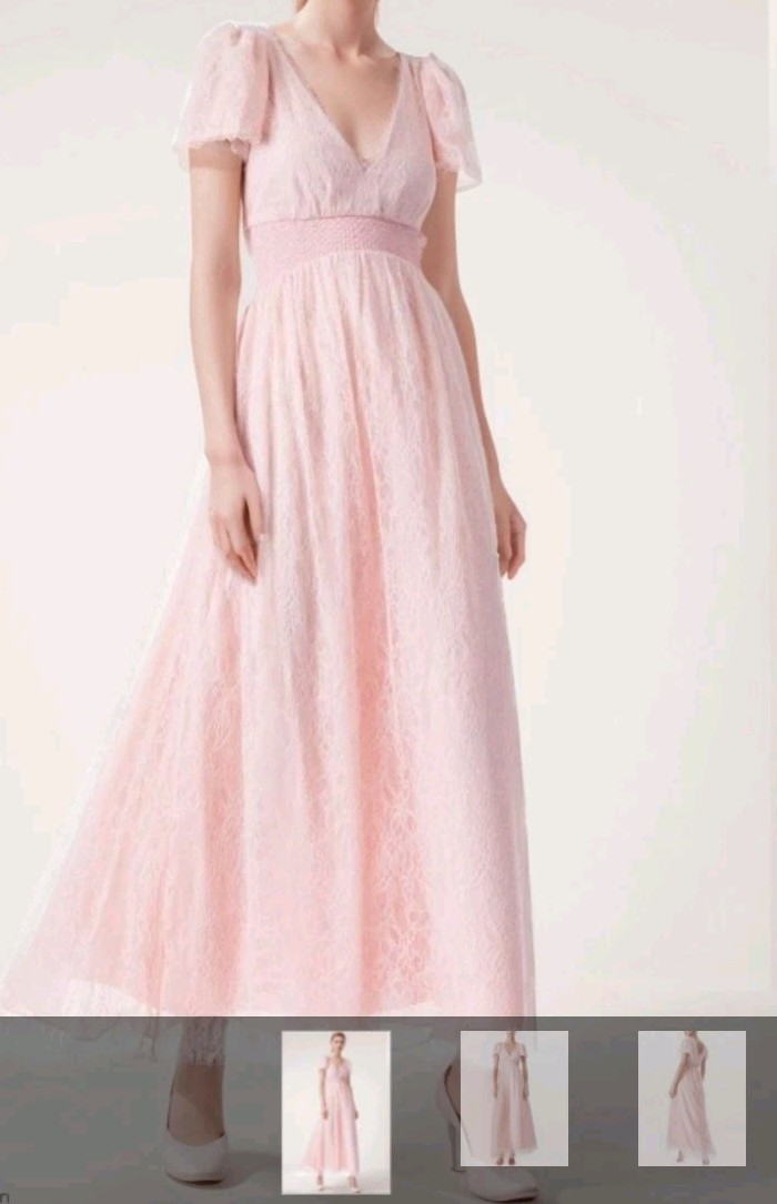 New Alice Olivia Lace Floral Dress Sz 4 Pink Prom Bridesmaid Charlsie