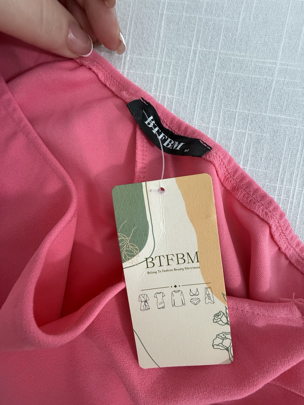 BTFBM One Shoulder Cocktail Wrap Ruffle Dress Sz M NWT. See Pics. Side Zip. H77