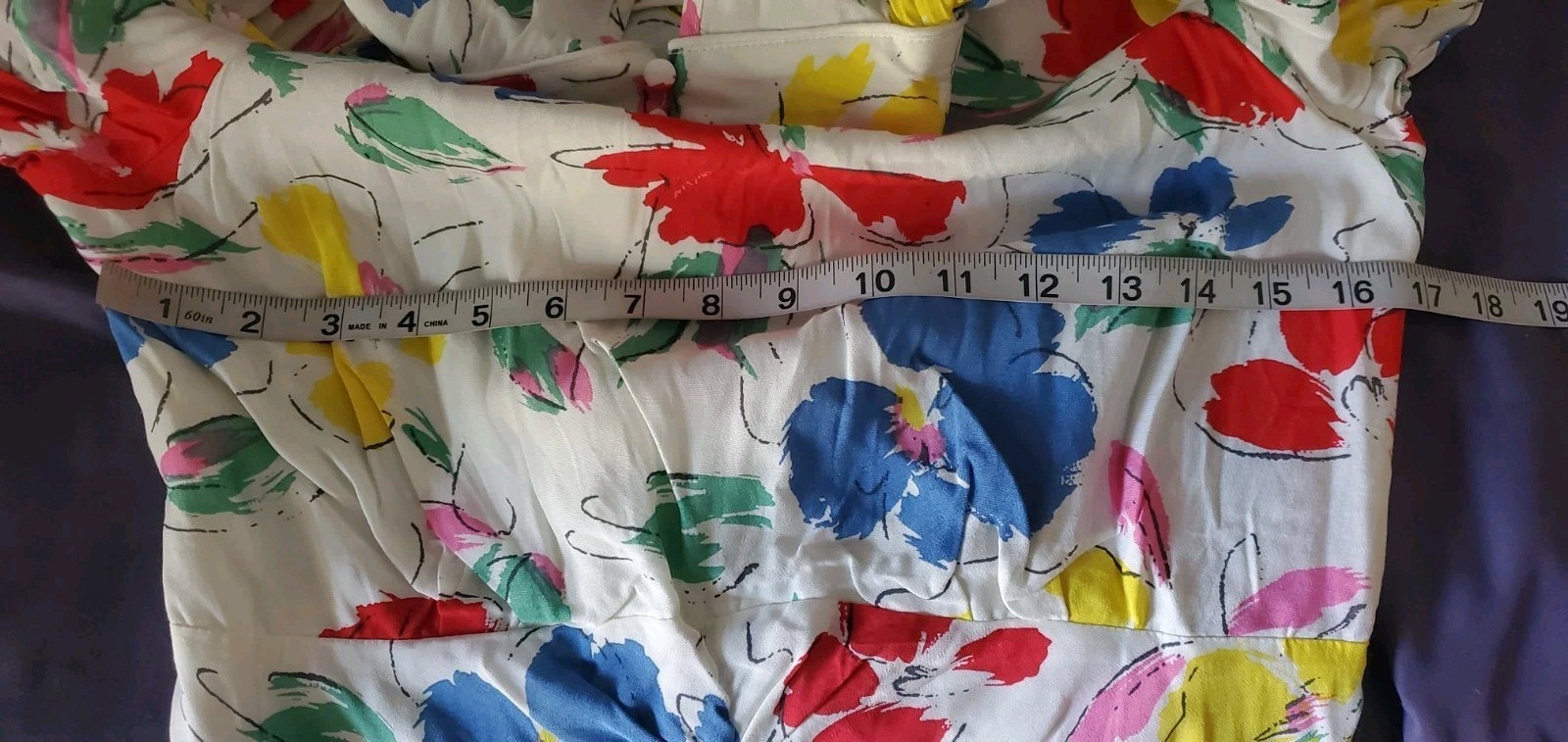 Rixo x Target Sz 6 White Floral Midi Dress Bold Maximalist Artsy Dopamine Resort