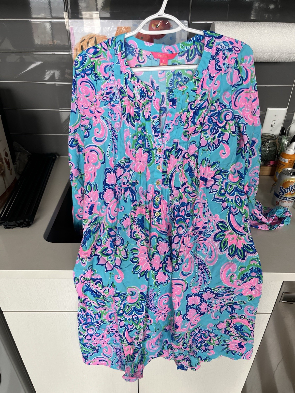 Lilly Pulitzer Dress Women’s Small Pink Blue Floral RN 88189