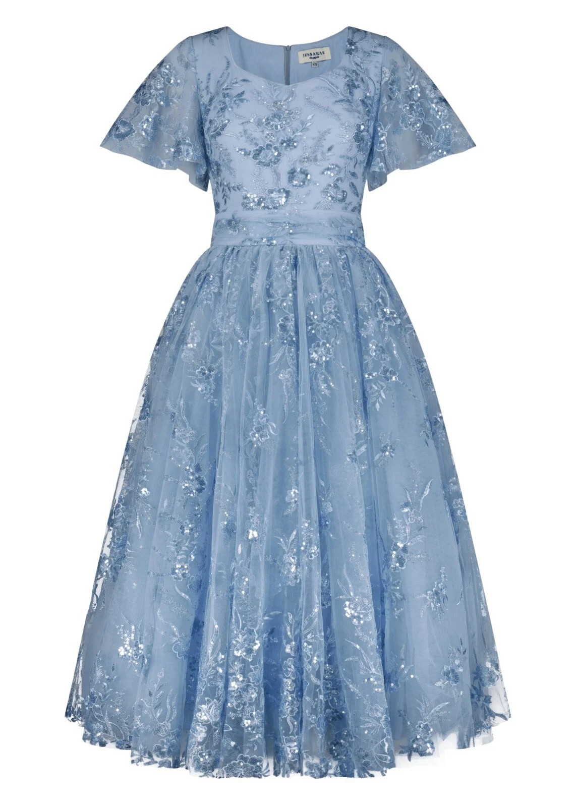 Jessakae dress Blue Small Elsa Mesh Sparkle Cinderella Prom wedding formal