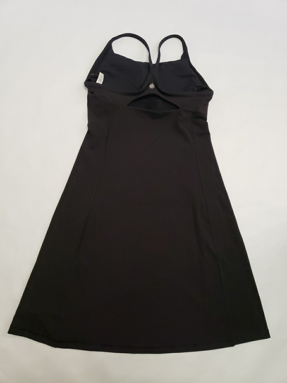 Athleta S SMALL Vital Dress Built-in-Bra Black Dress Everyday Golf Sports Tennis