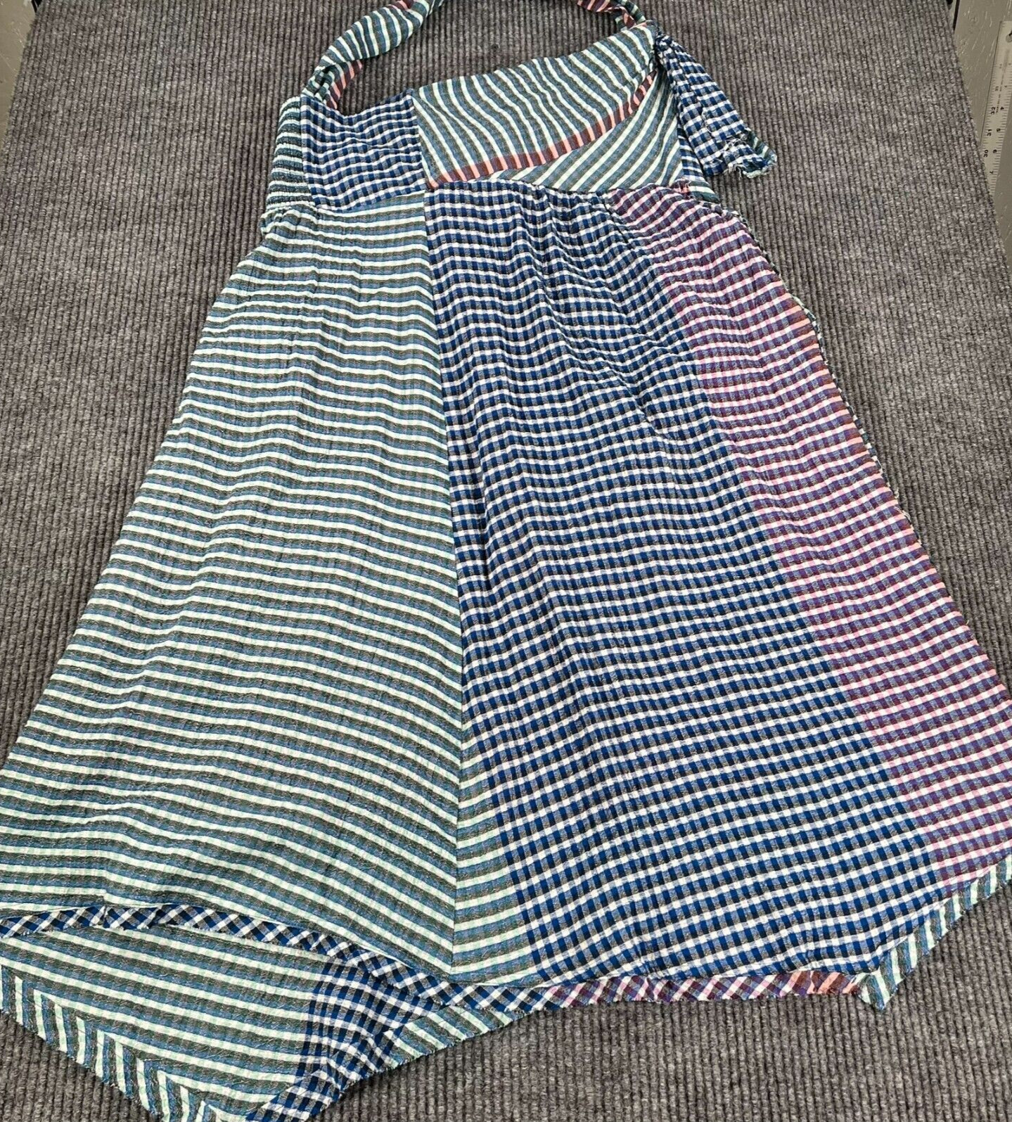 Anthropologie Maeve Dress Asymmetrical Wrap Shirt New NWT Womens 16 Blue