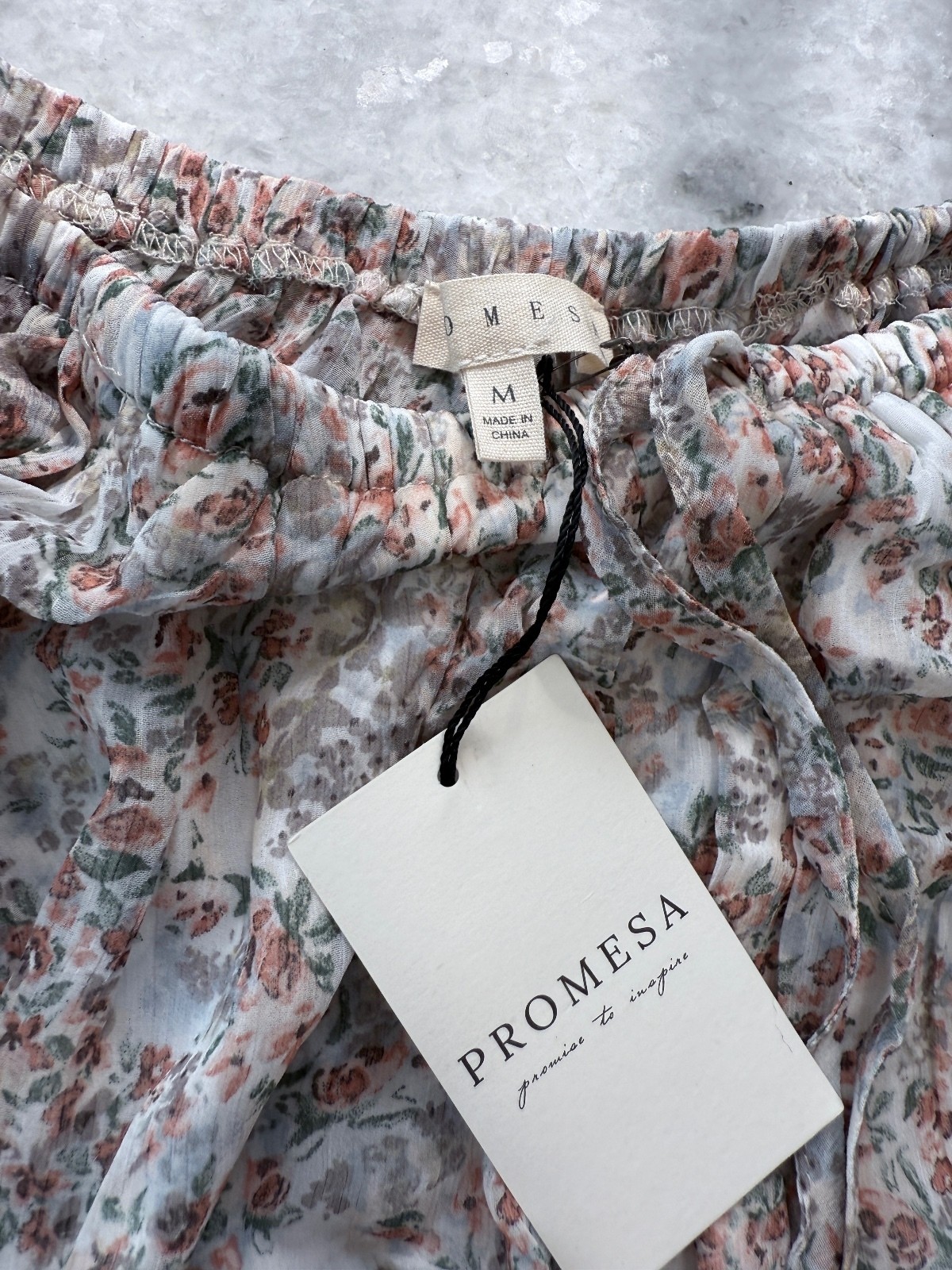 NWT Promesa floral boho mini dress size M