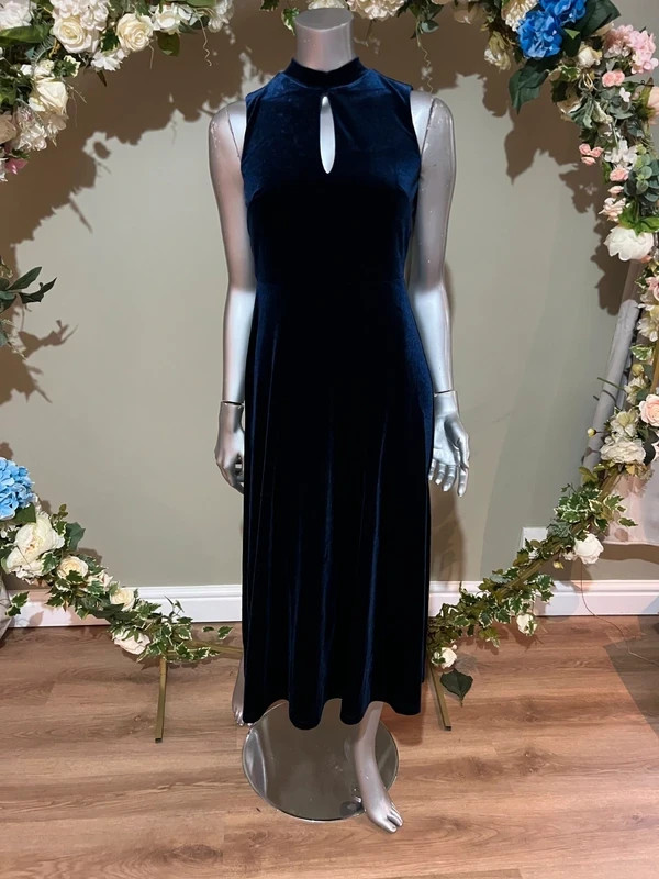 SEASALT Velvet Midi Dress Ivy Trail Navy Size 8 10 12 14 16 22 24 & 26-28 NEW