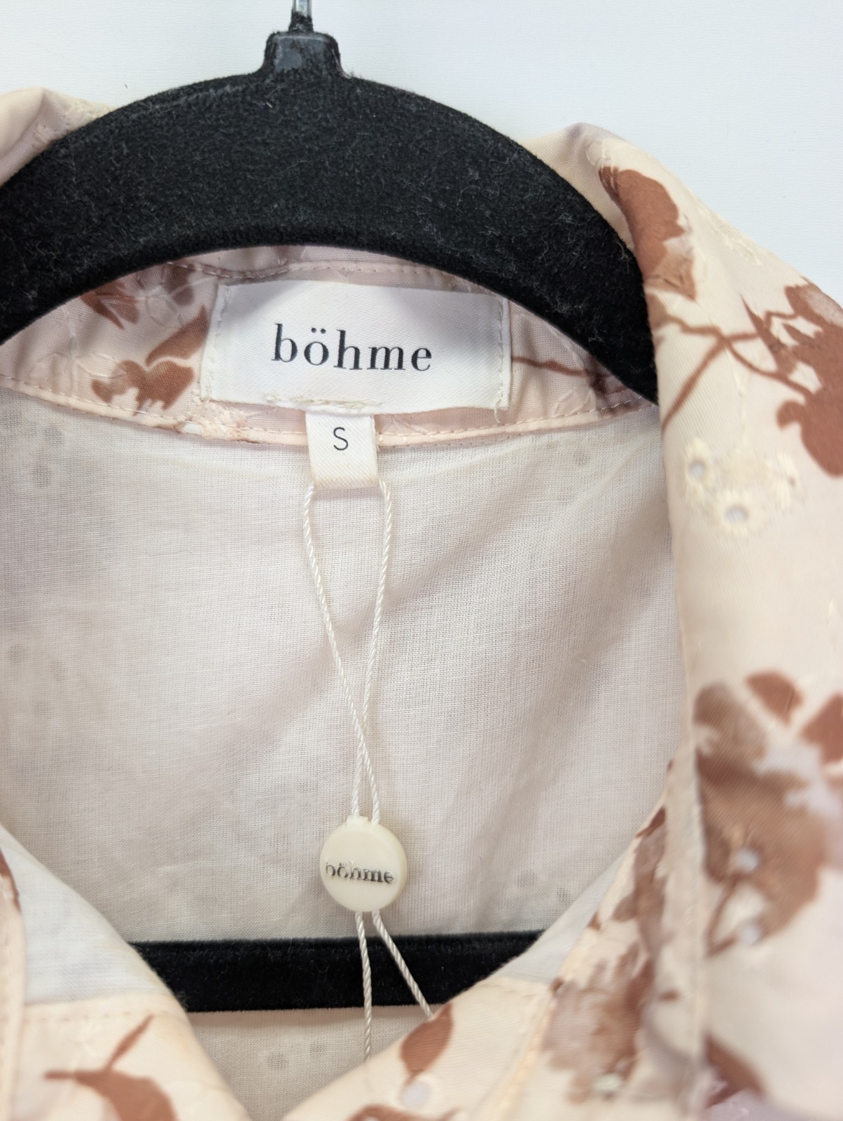 Bohme Floral Mini Dress Size Small Western Peasant Cottagecore Tiered Boho Gypsy