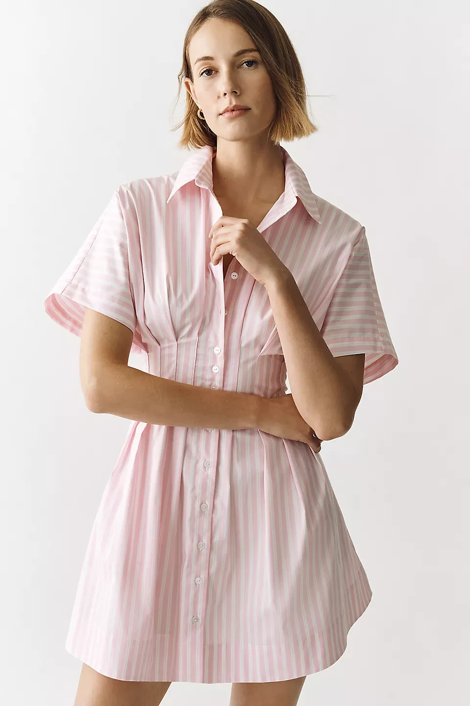 Anthropologie – Tobie Mini Shirt Dress by Exquise 4130942140006