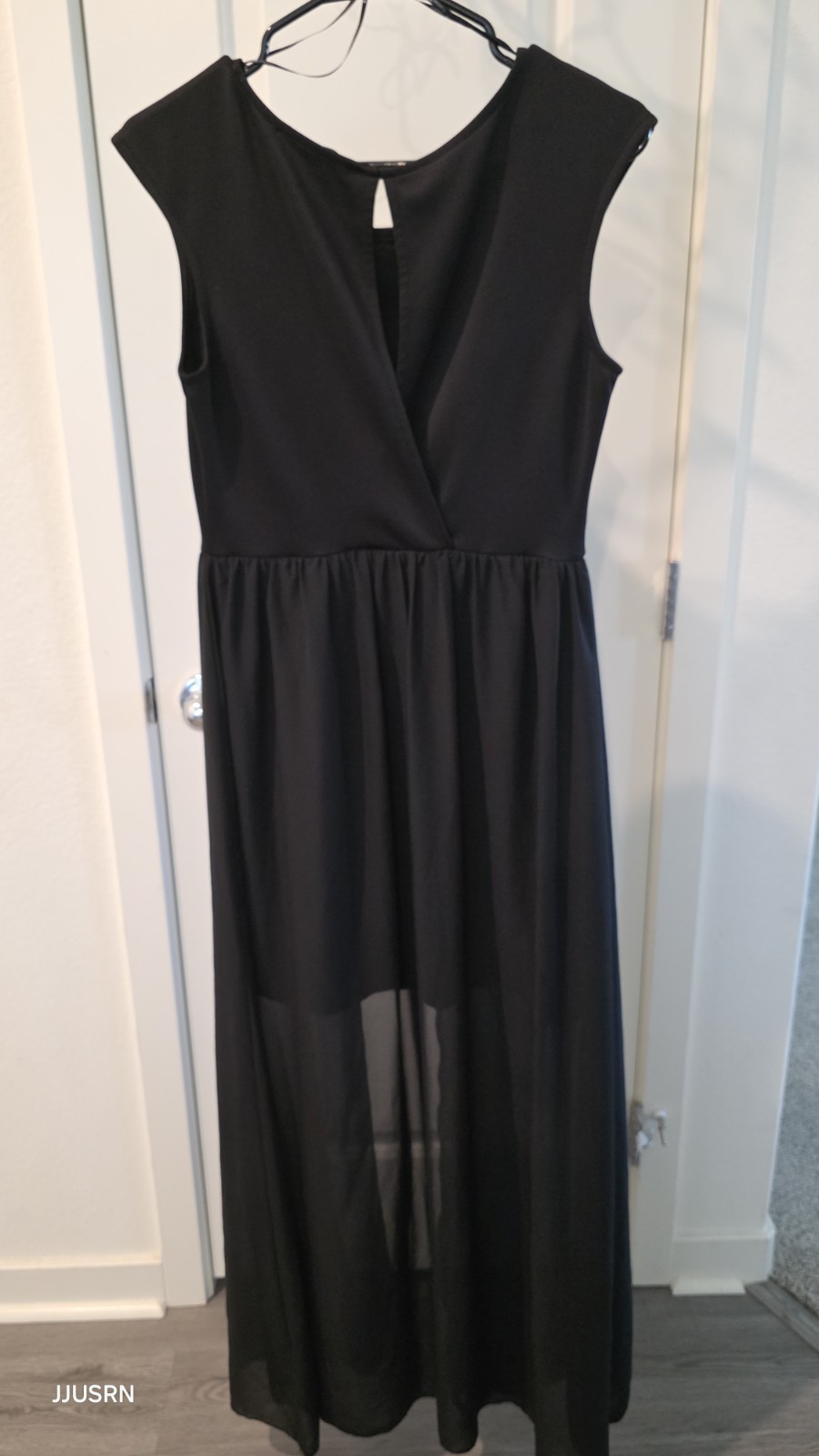 F21 Black High Low Dress Sheer long overlay – open in the front Comfy fit /…