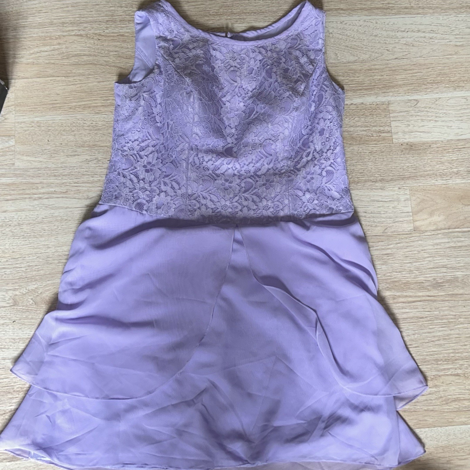 Elegant Lavender Lace Dress, Size XXL, NWOT