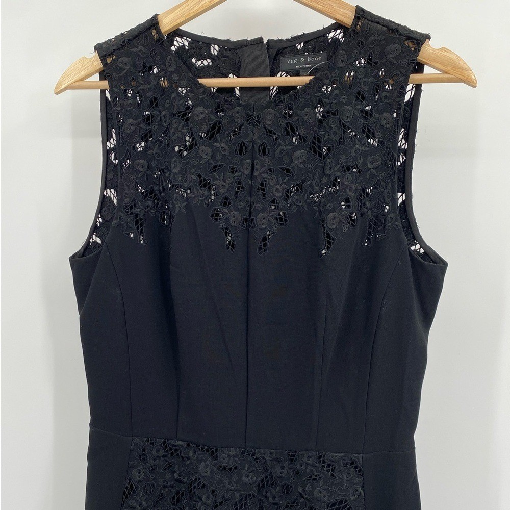 Rag & Bone Black Lace Mini Dress