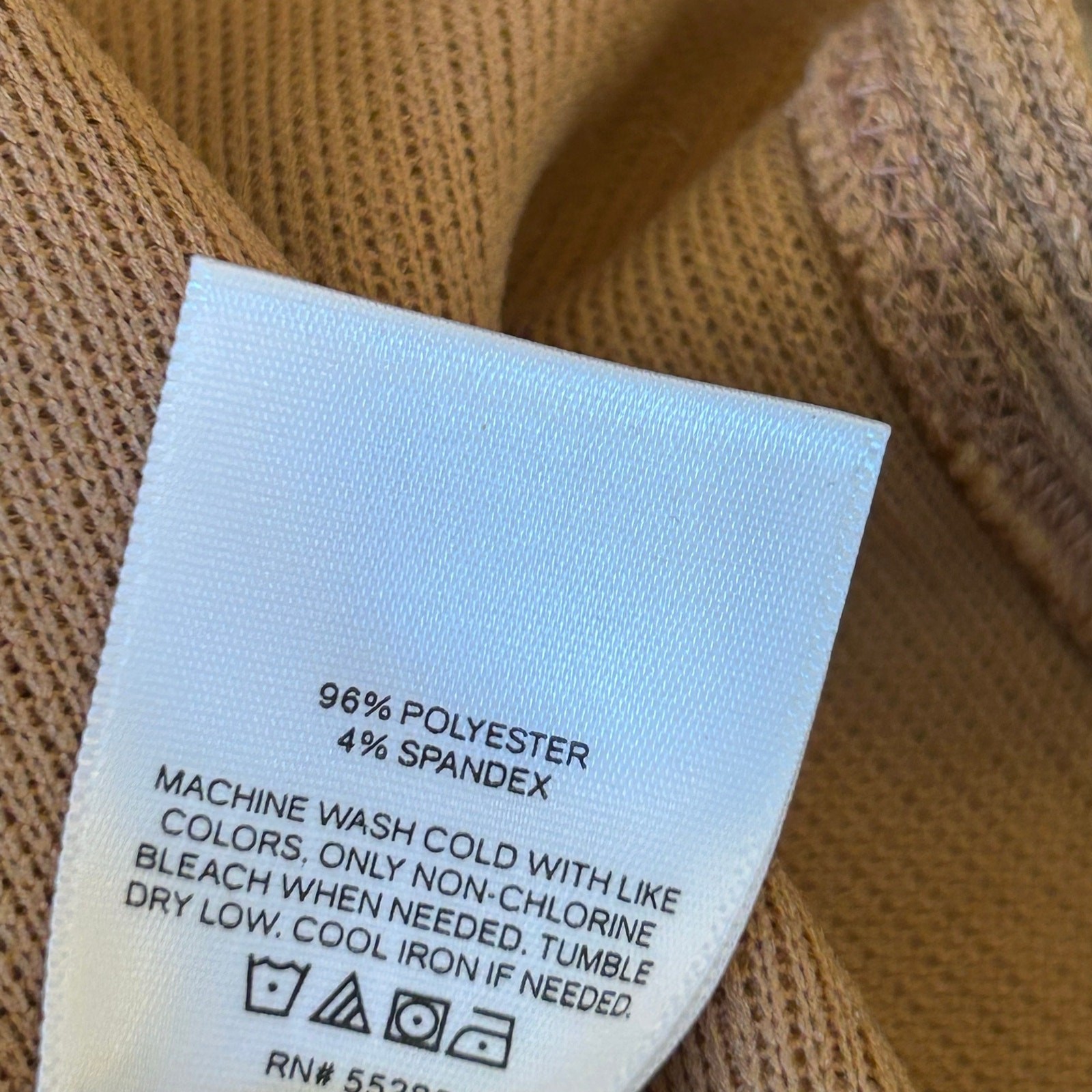 Express Camel Turtleneck Shift Long Sleeve Sweater Dress Midi XS