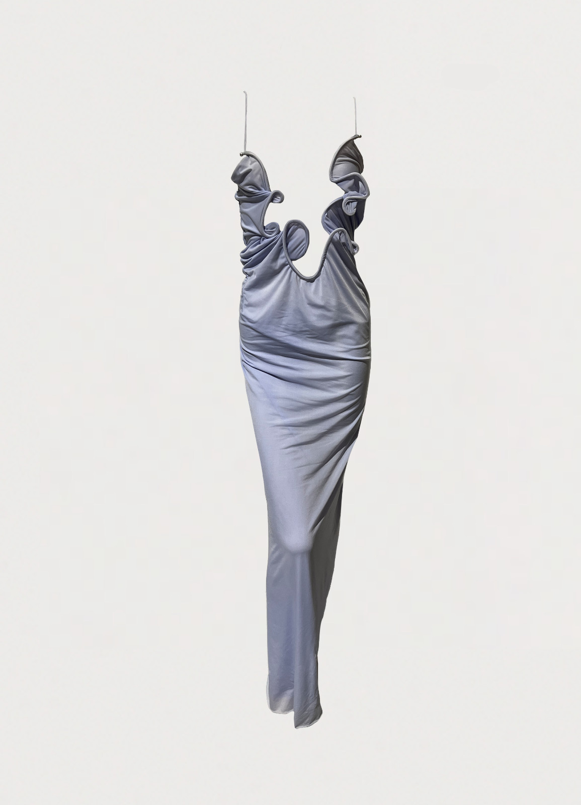 BNWT CHRISTOPHER ESBER CORNFLOWER MOULDED VENUS DRESS – SIZE 4 US