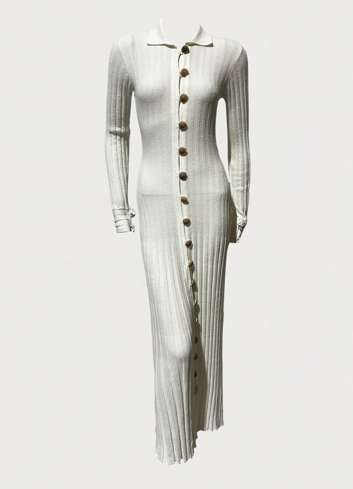 BNWT CHRISTOPHER ESBER WHITE SUNDIAL SHELL KNIT CARDIGAN DRESS – SIZE S