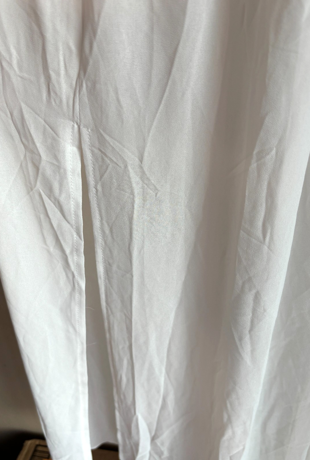 Cupshe Knit Semi Sheer Swim Cover-Up Maxi Dress White Macrame Beach Vacation