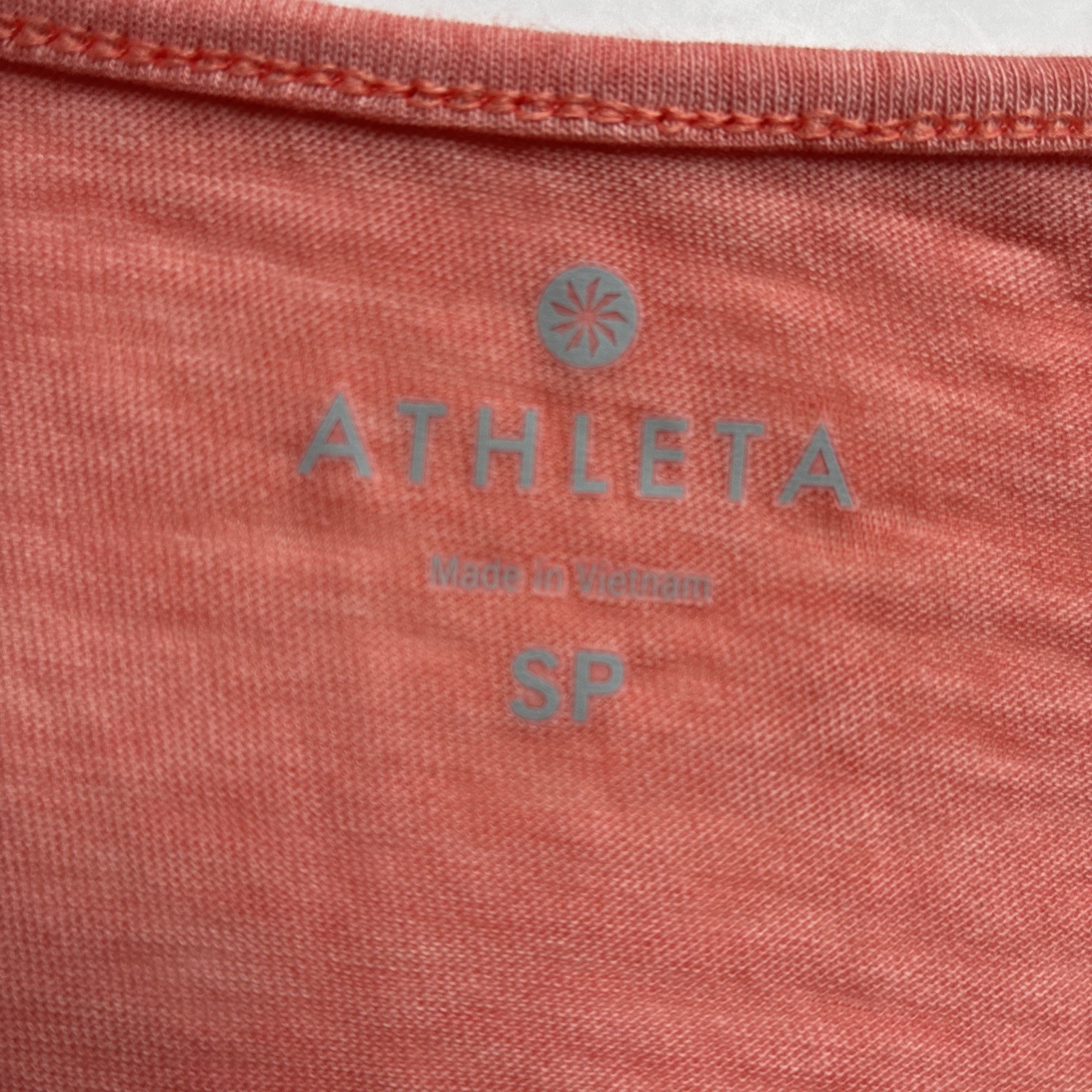 Athleta Captivate Dress Light Coral Sunset Size PS Petite Small NWT Knit Burnout