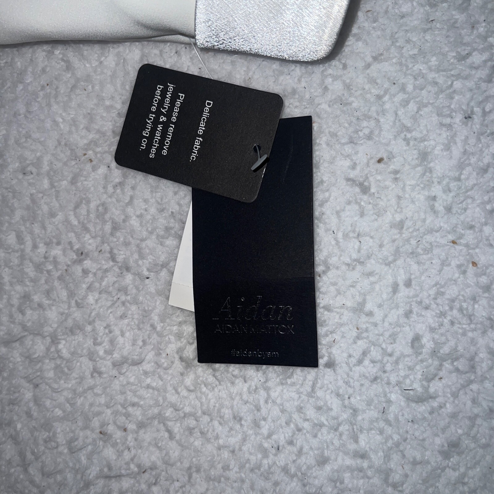 Aidan Mattox Strapless Tuxedo Dress Size 8 NWT Ivory MN1E205509