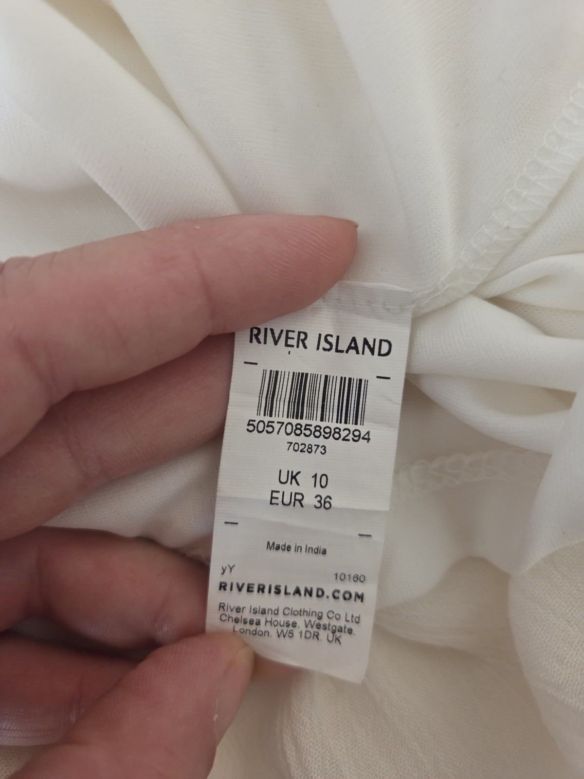 Stunning River Island Cream Boho Dress