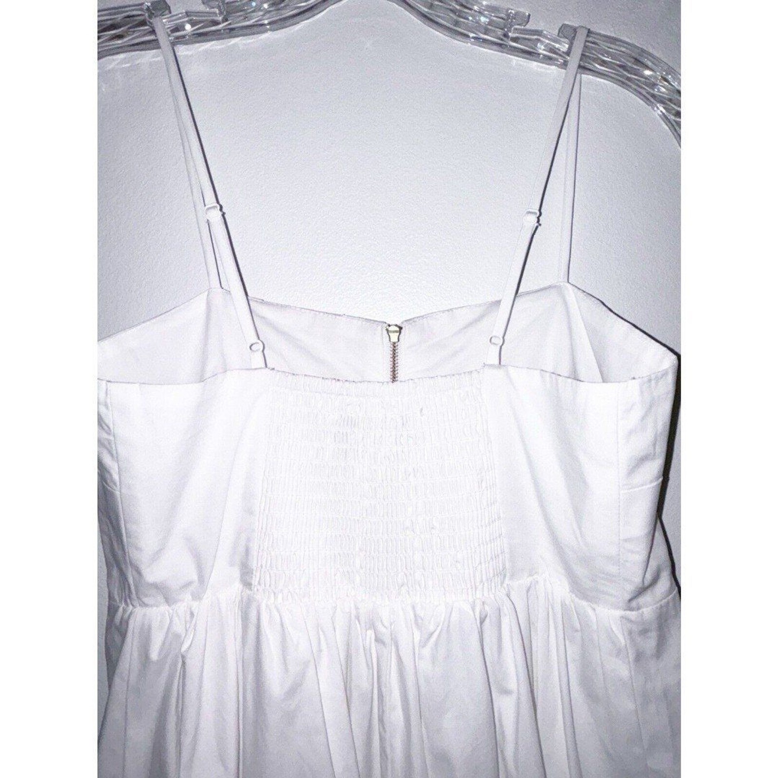 Alemais Selene White Organic Cotton Midi Dress Size 2 -AU 6