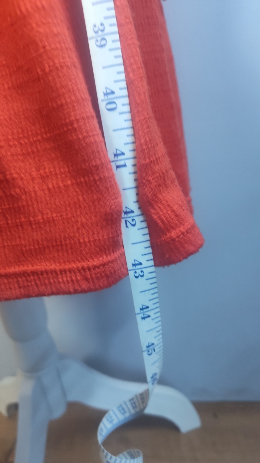 Orange Textured Knit Short Sleeve Wrap Midi Dress with Ruffle Hem Small