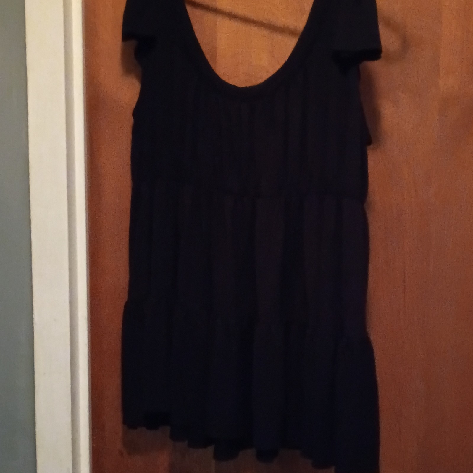 Mossimo Women’s Black Solid Scoop Neck Tank Top Rayon Size XL