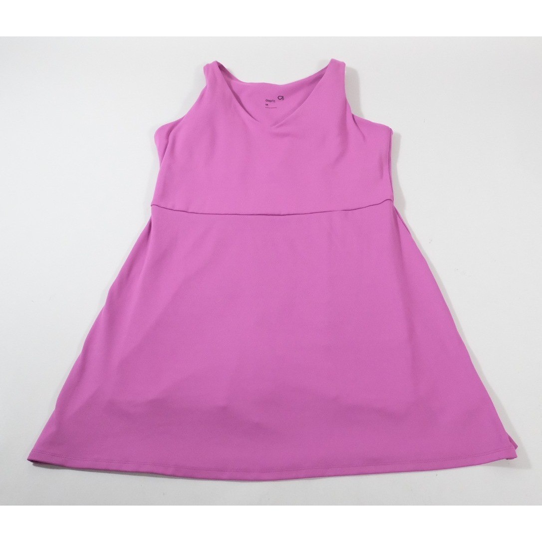GapFit Womens Purple Athletic Exercise Dress Built-In Shorts V-Neck Size M