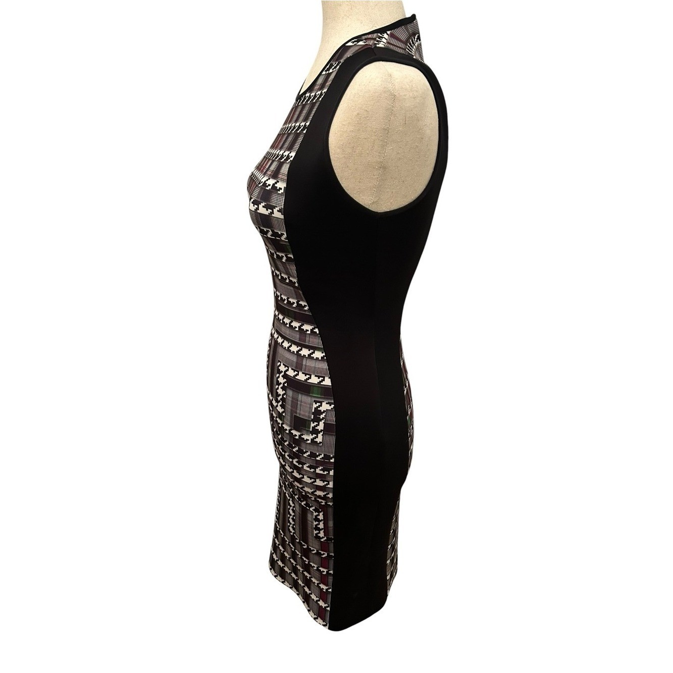 CLOVER CANYON Trinity Multicolor Neoprene Scuba Dress XS Bodycon Mini