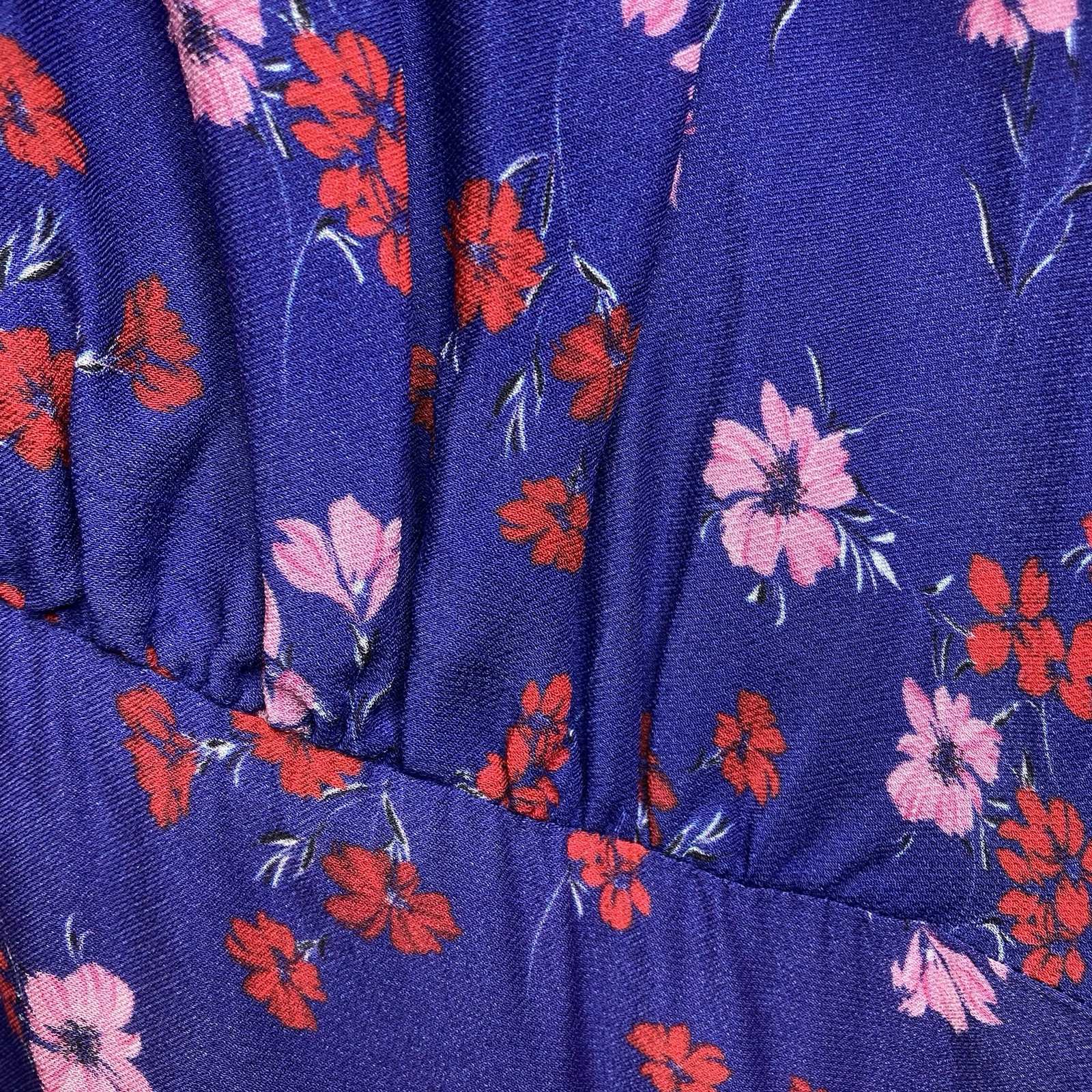 La Maison Talulah Blue Yearning Ruffle Midi Dress Size XL Cottagecore Boho