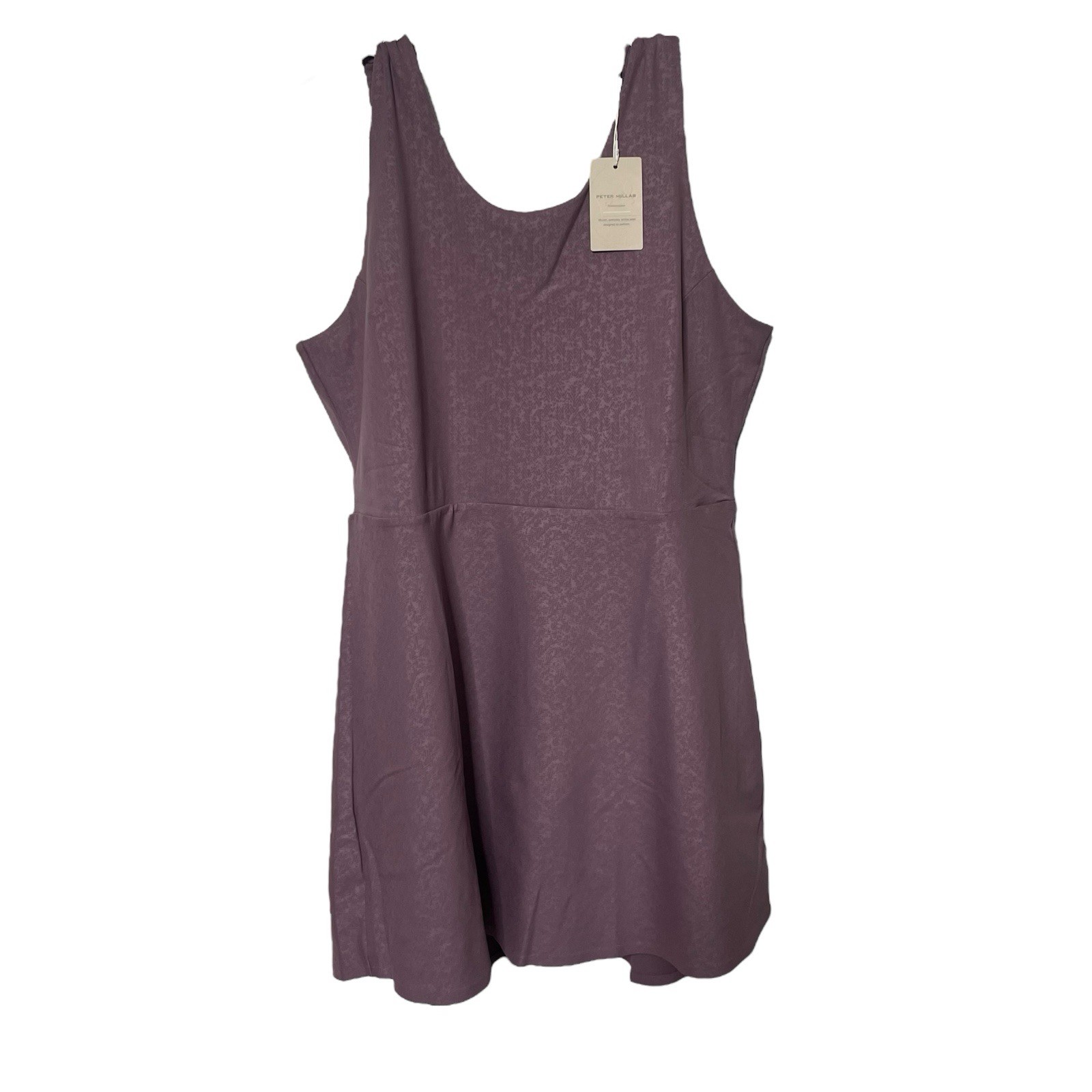 Peter Millar Golf Nova Dress Women’s L Sleeveless Shorts Under Purple New