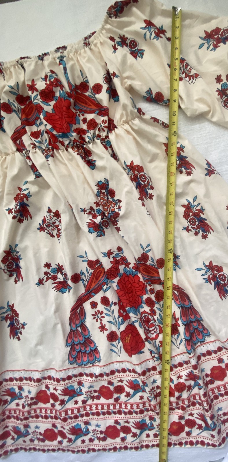 SHEIN CURVE WOMENS MULTI-COLOR HOBO FLORAL PEACOCK DRESS – SIZE 3XL – EUC