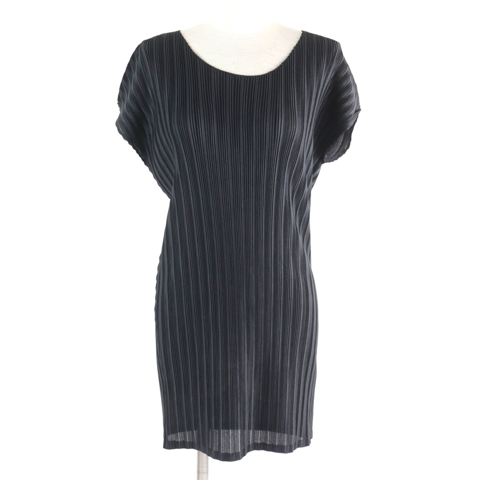 beautiful PLEATS PLEASE Pleats Please Issey Miyake PP11 FT324 crew neck Frenc