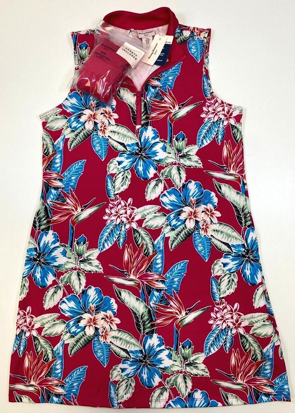 NWT Tommy Bahama Golf Tennis Beach Dress Cover up Shorts S M L XL Pink Floral L2