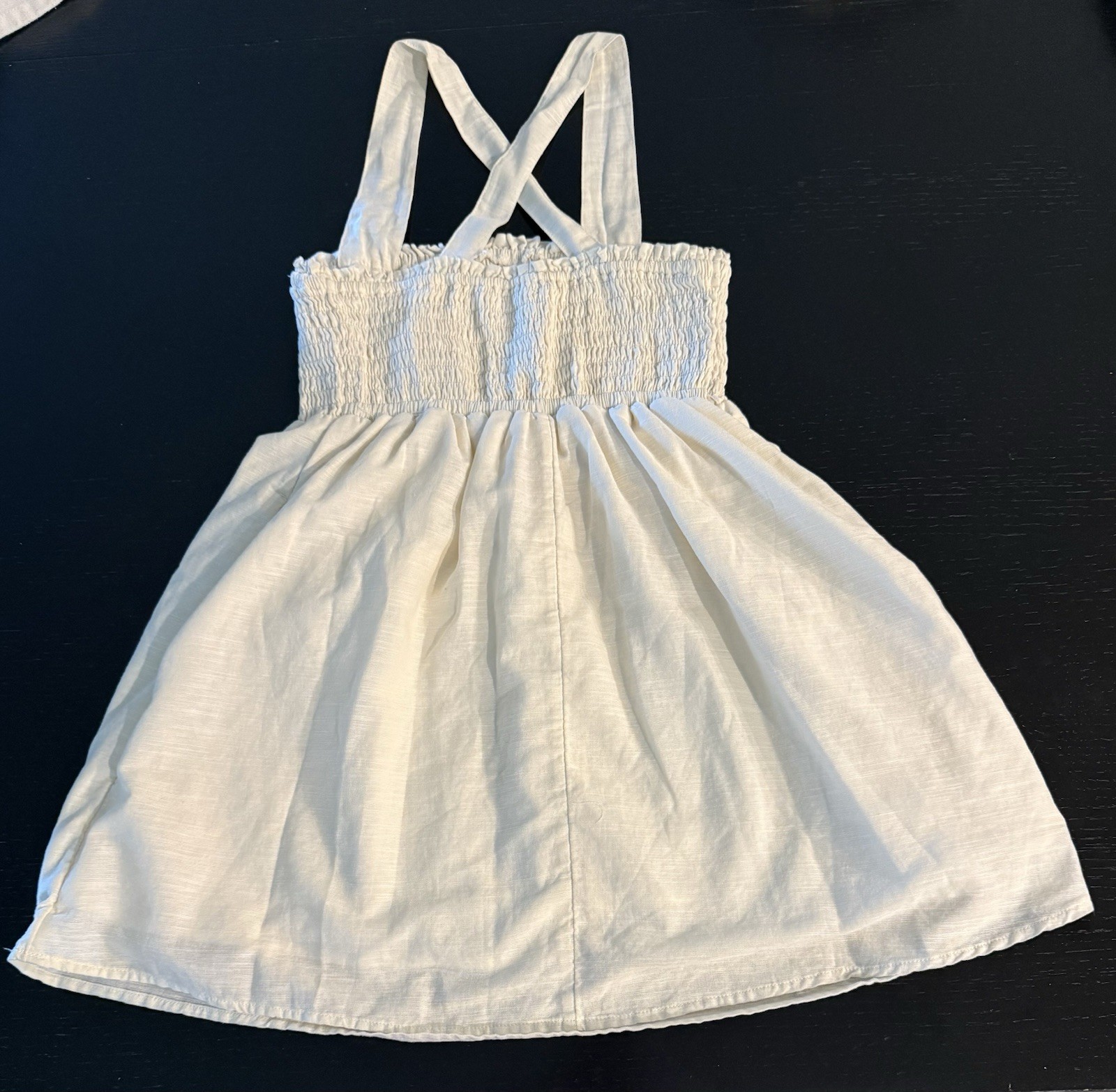 American Eagle Womens Cream Dress , Adjustable Straps. Sz XS