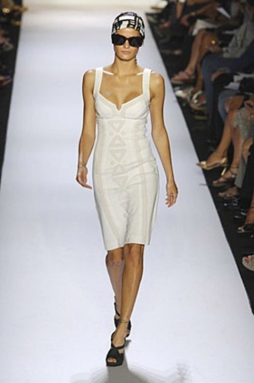 Rare Diane Von Furstenberg DVF White Heron Embroidered Dress 6 Small