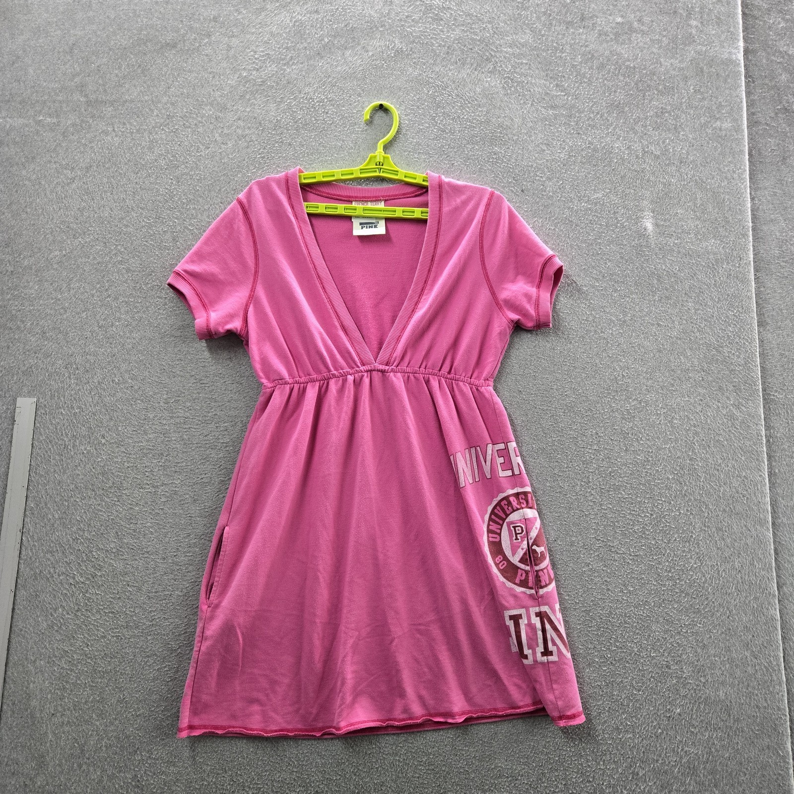 PINK Victoria’s Secret Women Dress M Y2K Campus Tunic Shirt University Sweater
