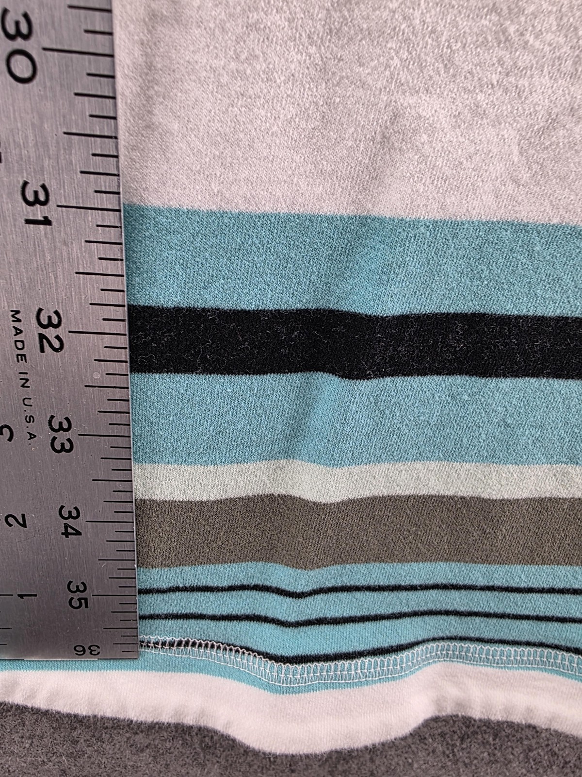 T By Talbots Dress Womens Medium Blue Stripe Sleeveless Knit Summer Casual