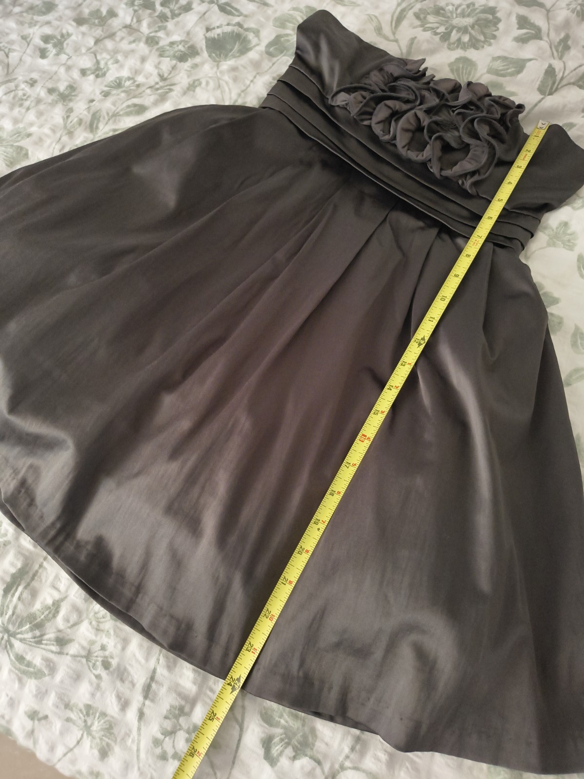 Have & Have Graphite Strapless Homecoming Dress Size S Rosette