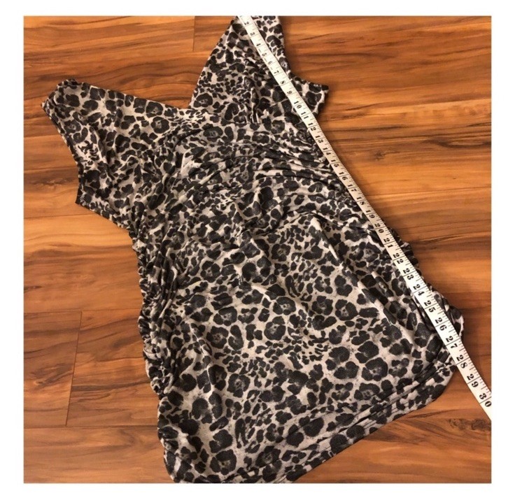 1990’s Vintage Fitted Animal Print Bodycon Mini Dress, Medium/Large
