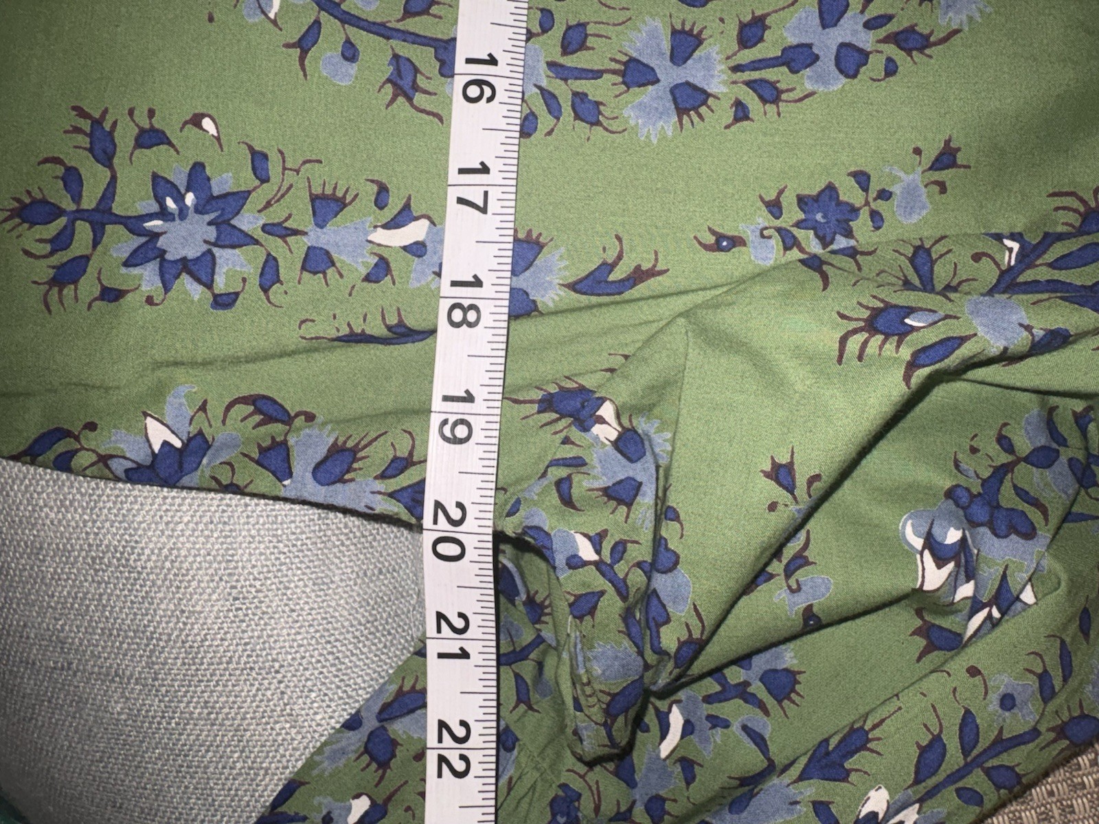 LIVRO Maxi Sundress Green Boho Floral Print Lined 3/4 Sleeve V Neck Women’s S